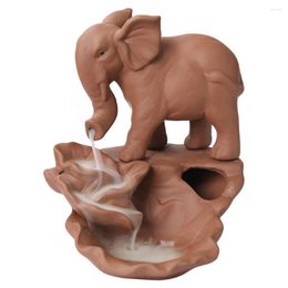 Fragrance Lamps 1Pc Home Incense Burner Decor Elephant Backflow Aroma Stove For Office Decoration