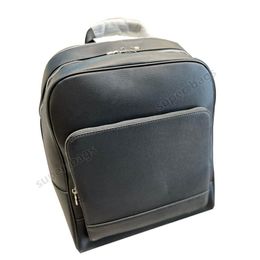 Designer bags Women Genuine leather double shoulder bag Purses Men backpack wallet black Size 39cm