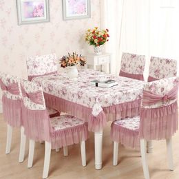 Table Cloth Home Decoration Chair Cover Coffee Dining Tablecloth Fashion Embroidery Lace Pad Non-slip Mat