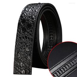 Belts Male Crocodile Pattern Automatic With Leather And Cowhide Explosive Fashion Belt Youth Trendy Trousers Men 3.4cmBelts