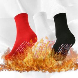 Sports Socks Men Women Winter Thermal Self-heating Tourmaline Magnetic Outdoor Hiking Skiing Cycling Camping Warm Heated