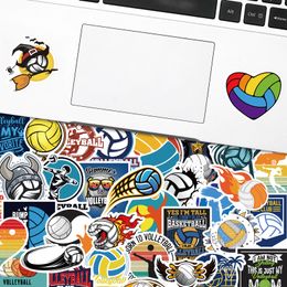 Wholesale 50Pcs Volleyball Stickers Skate Accessories Vinyl Waterproof Sticker For Skateboard Laptop Luggage Phone Case Car Decals Party Decor