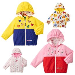 Jackets Children s Clothing Summer Japanese Boys And Girls Cartoon Full Bear Wearing Jacket Sunscreen On Both Sides 221010