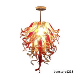 Modern Chandelier Turkish Pendant Lamps Lighting LED Light Hand Blown Glass Chandeliers Light Lobby Entrance Venetian Art Decor for Hotel Loft Living Room LR1405