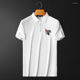 Men's Polos High Men 2022 Embroidered Bee Back L'aveugle Par Amour Polo Shirts Shirt Hip Hop Skateboard Cotton Top M-5XL #D337