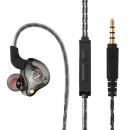 Cell Phone Earphones X2 Sports Wired In-Ear Headset Subwoofer Stereo With Mic Waterproof Earphones For All Smartphones
