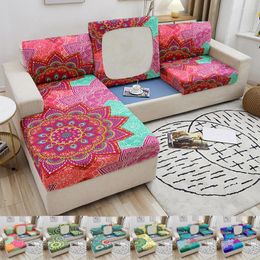 Chair Covers Elastic Sofa Seat Cushion Cover Mandala Print Couch Slipcover Armchair For Living Room Corner
