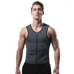 Men's Body Shapers Men's Men Waist Trainer Vest Neoprene Sauna Suit Corset Shaper Zipper Top Workout Shirt Belly Tummy Control Weight