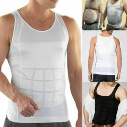 Men's Body Shapers Men's Ultra Lift Men Muscle Trainer Fit Vest Sweat Shaper Tank Top Slimming Trimmer Shirt Tummy Sport Waist
