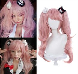 Synthetic Wigs Anime wig female ballerina round dancing ballerina on the island of broken river shield with thick tiger mouth clip cosplay headgear 221010