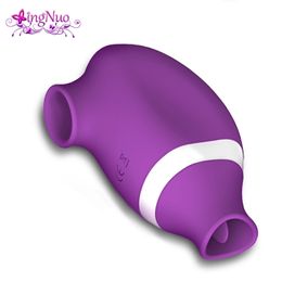 Vibrators Powerful Sucking Vibrator for Women Clit Nipple Sucker Clitoris Stimulator Oral Pussy Tongue Licking Sex Toys Adult Couples 221010