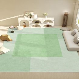 Carpets Simple Fresh Green Living Room Decoration Carpet Study Lounge Rug Home Decor Sofa Floor Mat Anti-slip Bedside Rugs For Bedroom