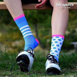 Sports Socks DH Professional Cycling Protect Feet Breathable Wicking Sock Outdoor Road Bike Nylon Bicycle Accessories