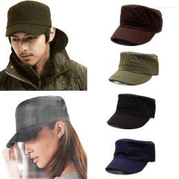 Berets Spring Autumn Unisex Wholesale Military Hats For Men Flat Cap Women Vintage Bone Male Female Army Sun Student JM05