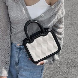 Evening Bags Fashion Women's Messenger Bag Designer Contrast Color Ladies Biscuit Shoulder Simple Female Small Tote Clutch Handbags