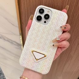 Designer Phone Cases Fashion Colorful Case Luxury Weave Pattern Grid Lines Phonecase Cover Shell For IPhone 14 Pro Max 13 PLUS 12 11 XR Top