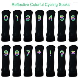 Sports Socks Summer Reflective Colorful Cycling Bicycle Professional Men And Women Knee-High Breathable Wear-resisting For Bike Sport