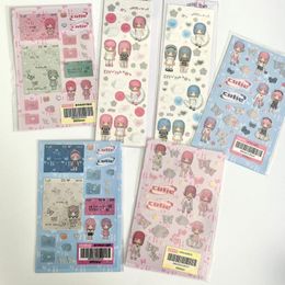 Gift Wrap Korean Ins Cute Cartoon Modeling Style Goo Card Sticker DIY Scrapbook Phone Case Diary Star Chaser Decoration