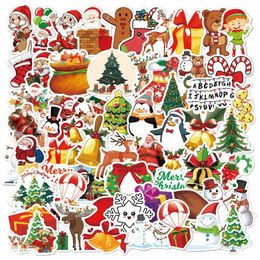 50pcs Christmas Stickers Pack for Water Bottles Cards Scrapbooking Crafts Holiday Party