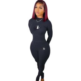 Free Ship Women Tracksuits Zipper Stand Collar Jacket Sweatpant Suits Luxury Designer Quality Jogging Suit 2 Piece Set Sportwear