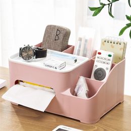 Tissue Boxes Napkins Multifunctional Storage Box Cover Napkin Holder Sundries Ontainer Stationery Organizer for Bedroom Office Bathroom Vanity 221008