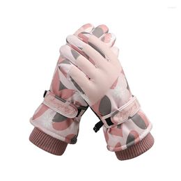 Cycling Gloves 1 Pair Ski Fishing 2-in-1 Wide Application Waterproof Winter Sports Women Mittens For Motorbike Keep Warm