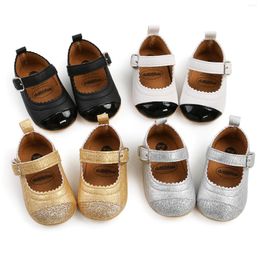 Athletic Shoes 0-3 Years Old Baby Leather Color Matching Hook And Loop Buckle Low-Top Household Casual Sports
