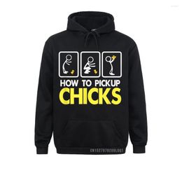 Men's Hoodies How To Pick Up Chicks Cute 101 High Quality Birthday Sweatshirts Long Sleeve For Men/Women Hoods