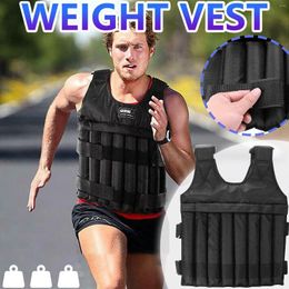 Men's Tank Tops 110lb Loading Weight Vest For Boxing Training Workout Fitness Gym Equipment Adjustable Waistcoat Jacket Sand Clothing