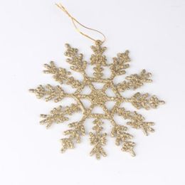 Christmas Decorations 3pcs 12cm Sparkling Glittered Plastic Snowflake Ornaments Tree