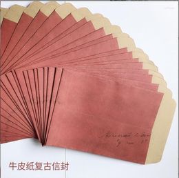 Gift Wrap 50pcs/lot Novelty Envelopes Style Vintage Kraft Paper Envelope For Postcard Item Kids Stationery