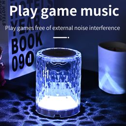 Wholesale AI Smart Bluetooth Speaker Colorful Atmosphere lights TWS Colorful Mini Audio Voice Dialogue Intelligent Control D19