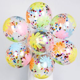 Other Festive Party Supplies Gold Star Confetti Latex Balloons 10pcs 12inch Glitter Clear Transparent Wedding Birthdy Decoration Helium Balls 221010