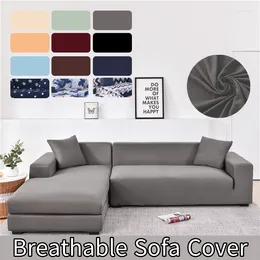 Chair Covers Solid Sofa Cover Breathable Cool Elastic Wrap Protect All-Inclusive Colour Fashion Pattern Living Room