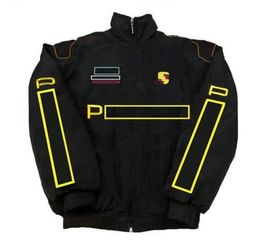 New F1 Formula One Racing Jacket Autumn and Winter Full Embroidery Logo Cotton Clothing Spot 3404