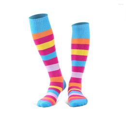 Sports Socks Outdoor Long Tube Striped Children's Roller Skating Ski Color Warm Towel Bottom Thickened