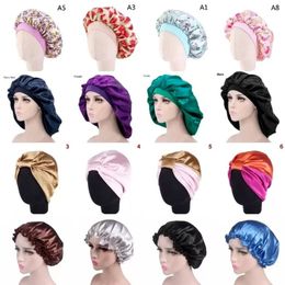 Hair Clippers Silk Night Cap Hat Can Hang Mask Women Head Cover Sleep Satin Bonnet for Beautiful Hair Home Cleaning Supplies CPA3306