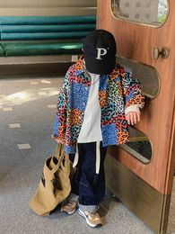 Jackets Boys Coat Spring and Autumn Children s Style Jacket Children Western Top Clothing Fashion Brand 221010