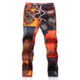 Men's Pants Summer Designer Linen Pants Men Printing Casual Jogger Pants Boys 221010