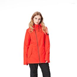 Skiing Jackets GSOU SNOW Snowboard Jacket Solid Color Women Winter Windproof Breathable Waterproof Outdoor Sport Snowboarding Coat