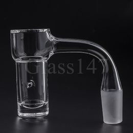 Smoking Full Weld Highbrid Auto Spinner Quartz Banger 2.5mm Wall Bevelled Edge Seamless Quartz Nails For Glass Water Bongs Dab Rigs Pipes