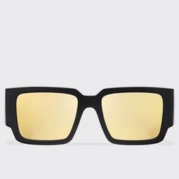 Mens and Womens Autumn Occhiali Symbol Sunglasses SPR12Z Lens Specchio Oro Men Designer Square acetate frame UV400 with original box