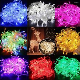 Strings Led String Lights 10M 20M Xmas Holiday Light Outdoor Decor Lamp Colourful Warn White For Party Wedding Garden Christmas