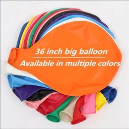 Other Festive Party Supplies 36 Inch Big Latex Balloon Colourful Round Helium Baby Shower Birthday Decoration 221010