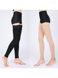 Sports Socks Women's Four Seasons Pressure Exercise Fitness Class 23-32mmhg Leg Nine High Elastic Protection Compression