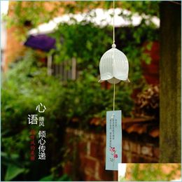 Decorative Objects Figurines Japanese-Style Home And Wind Chimes Orc Ceramic Ornaments Garden Decorations Handmade Creativity Drop D Dheu5