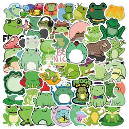 50PCS frog stickers Cartoon for Teen Kids Water Bottle Cool Waterproof Decal for Girl Laptop Bicycle Skateboard Phone Computer Guitar Travel