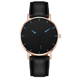 Fashion Minimalist Mens Fashion Ultra Thin Watches Simple Men Business Leather Belt Quartz WristWatch Orologi di lusso