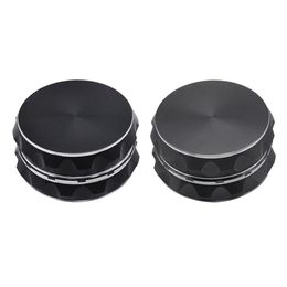 smoke accessory Tobacco Grinders Aircraft Aluminum Grinder 50MM 2 Piece Metal Smoking Herb Grinders Mini Style Pocket Size Can Customize