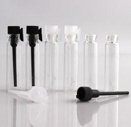 10000pcs/lot 1ML 2ML Mini Glass Perfume Vials Sample Perfume Bottles For Essential Oils Parfume SN399